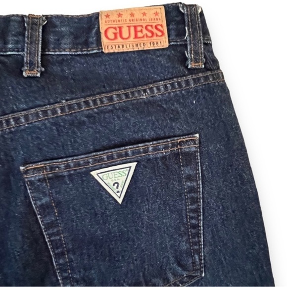 Y2K 90’s Guess Jeans High Waisted Straight Leg Jeans Size 27 - Picture 6 of 7